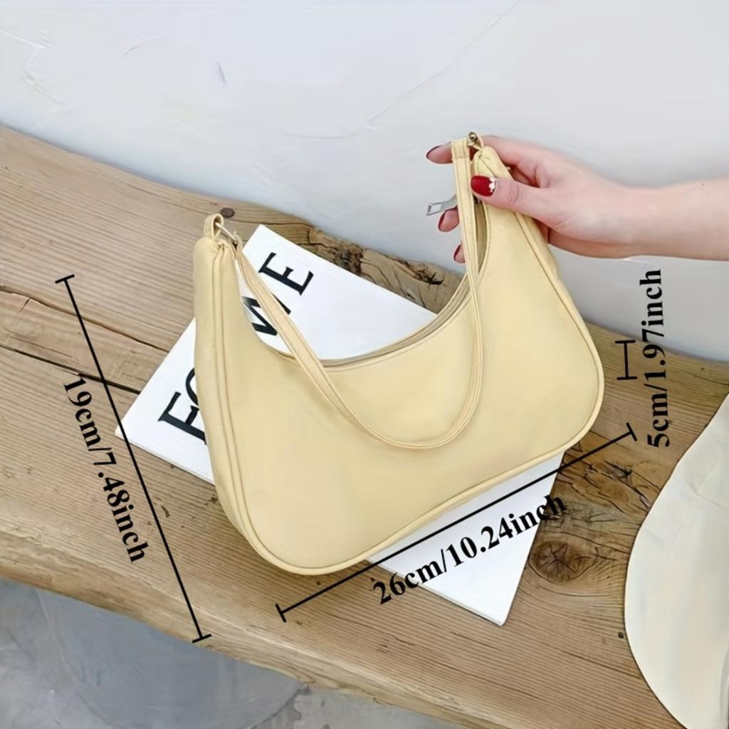 Women's Shoulder Bag, Cheap Women's Crescent Bag, Fashionable and Versatile Women's Handbag, Simple Women's Armpit Bag, Mobile Phone Bag, Wallet