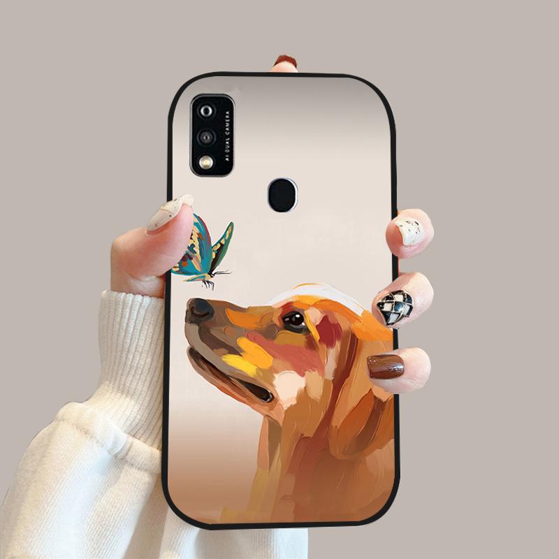 For ZTE Blade A51 Case A52 A53 Color Painted Soft Silicone Phone Cover Cases For ZTE Blade A31 Fashion Protective Fundas Coque