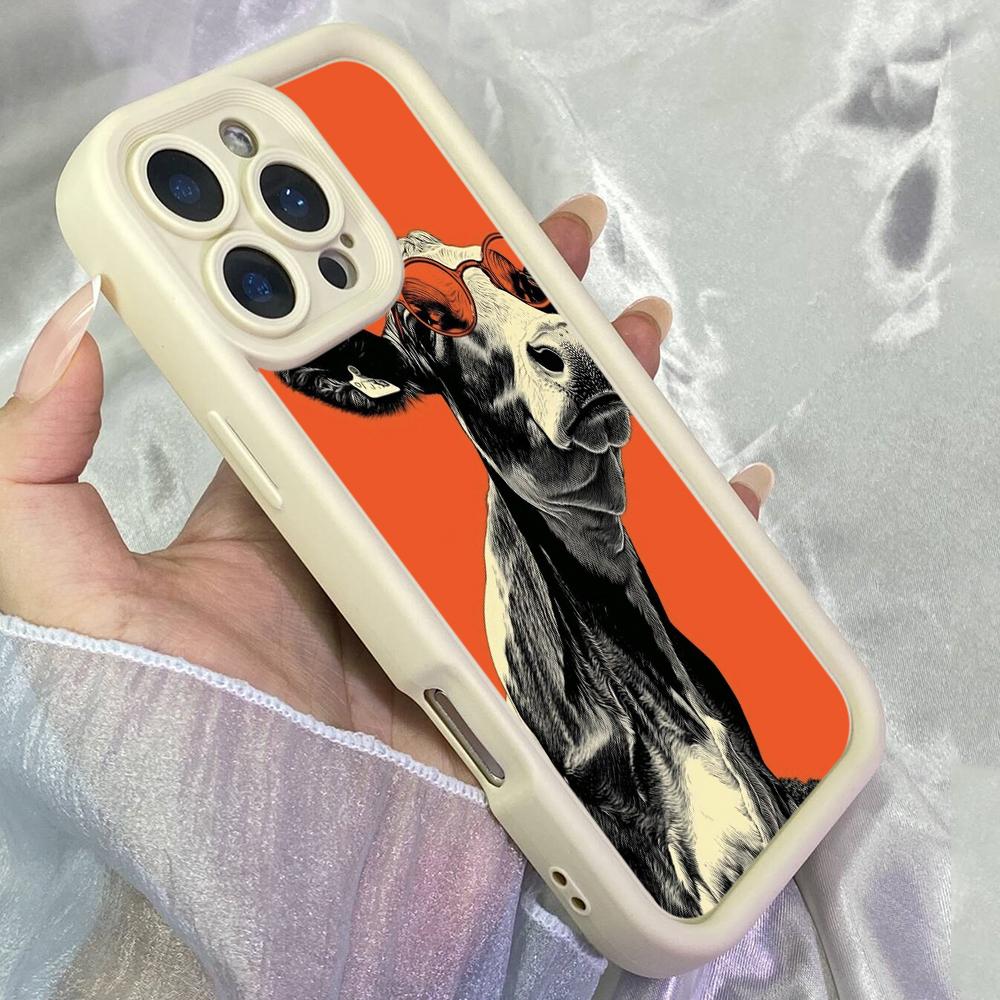 JT16 Arrogant Cow Metal Art Phone for for iPhone 17 16 Pro Max Samsung S26 Ultra A17 A16 A26 A07 Xiaomi 15T Redmi Note 14 Pro Plus Soft TPU Case Cover