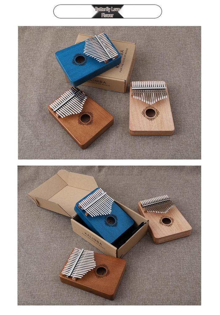 17-Key Beginner Kalimba Thumb Piano - Portable Musical Instrument