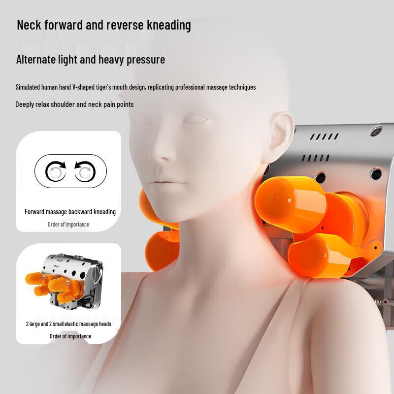 Aux Full Back and Waist Massage Cushion with Heat