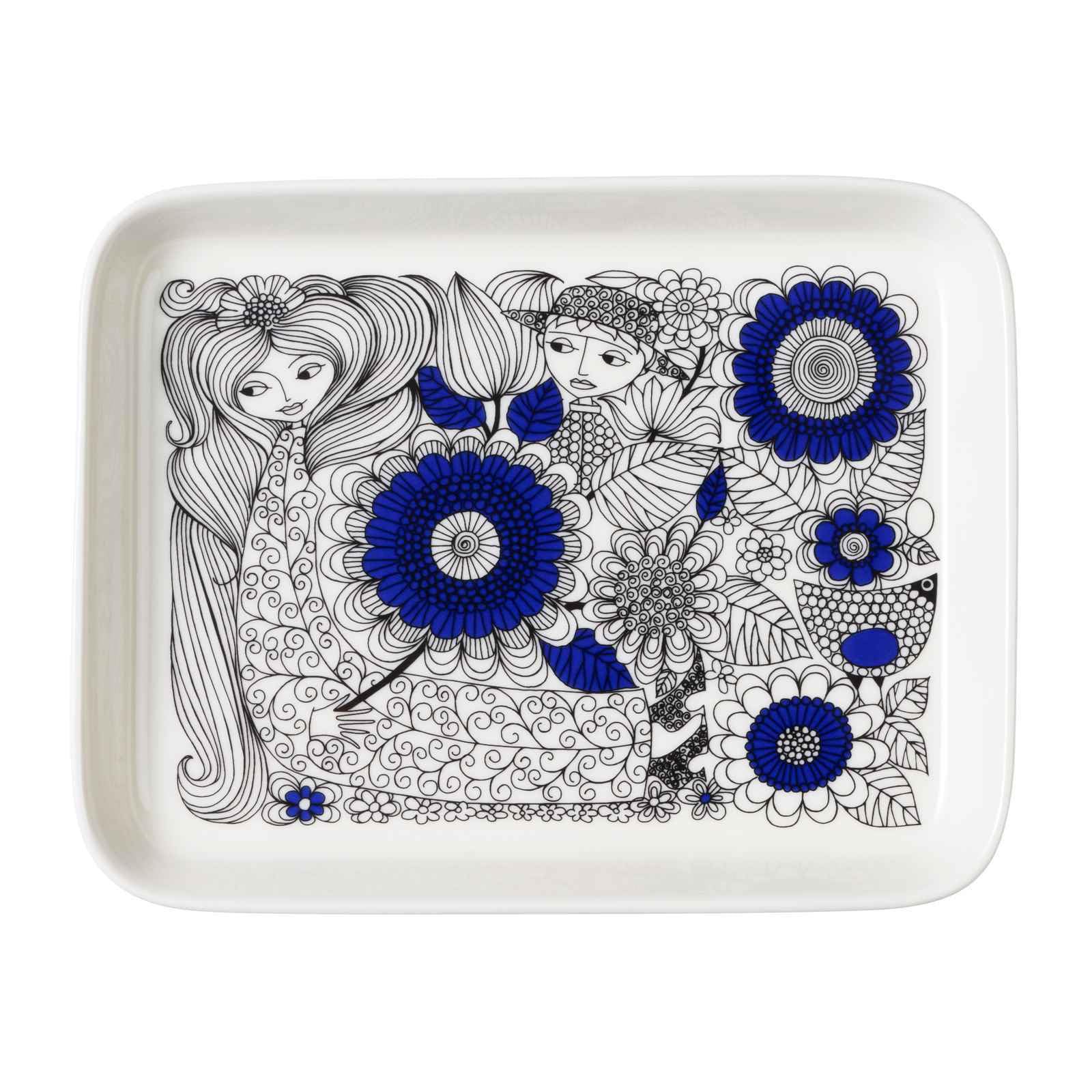 

[Officially Imported] Arabia Pastorale Plate, 15 x 19 cm