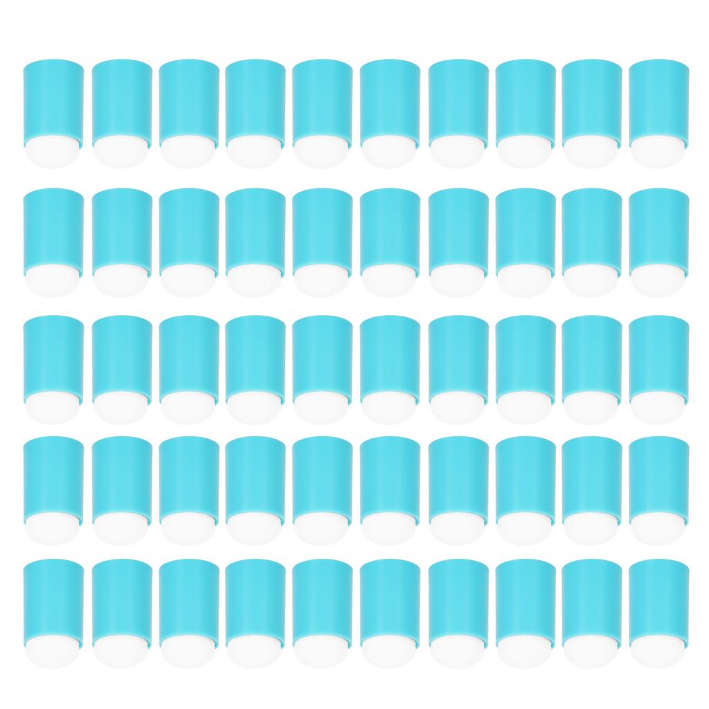 50pcs Ink Pad Smudge Sponge Multipurpose Soft Flexible Lightweight Finger Sponge Daubers for Home Nail Salon