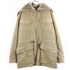 MIGHTY MAC Anos 80 Vintage Fabricado nos EUA Parka de montanha bege Forro de pele Boa Masculino Usado