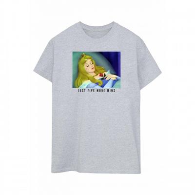 Womens/Ladies Sleeping Beauty Five More Minutes Cotton Boyfriend T-Shirt