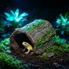 Eidechsen-Habitat-Dekoration Reptilien-Versteckhöhle, Baumstamm-Gecko Realistisch Gewölbt Natürliche Rindenstruktur Versteck Versteck für Spinnen Schildkröten Terrarium