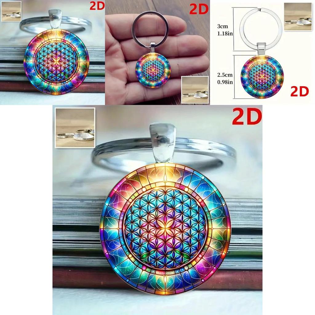 Kaleidoskop Schlüsselanhänger Schmuck Zinklegierung Multifunktionales Geschenk für Familie Freunde