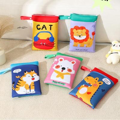 23x33cm Waterproof Diaper Bag with Double Pockets And Zippers Wet And Dry Nappy Storage Travel Makeup Bag
