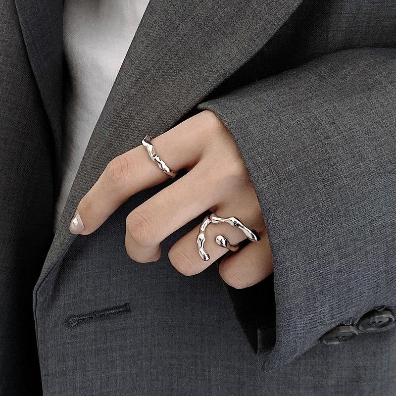 French Niche Design Ring Cross Dark Cold Wind Student Female Opening Personality Ring