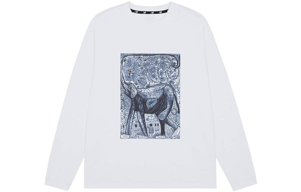 New Balance New Balance Japan Sweatshirts Unisex White Crew Neck Moderate JMTL1963-WT S