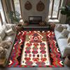Vintage Persian Area Rug Bohemian Carpet Non-Slip Floor Mat Living Room Decor Home Accent Kilim Pattern Tribal Design Modern Sty
