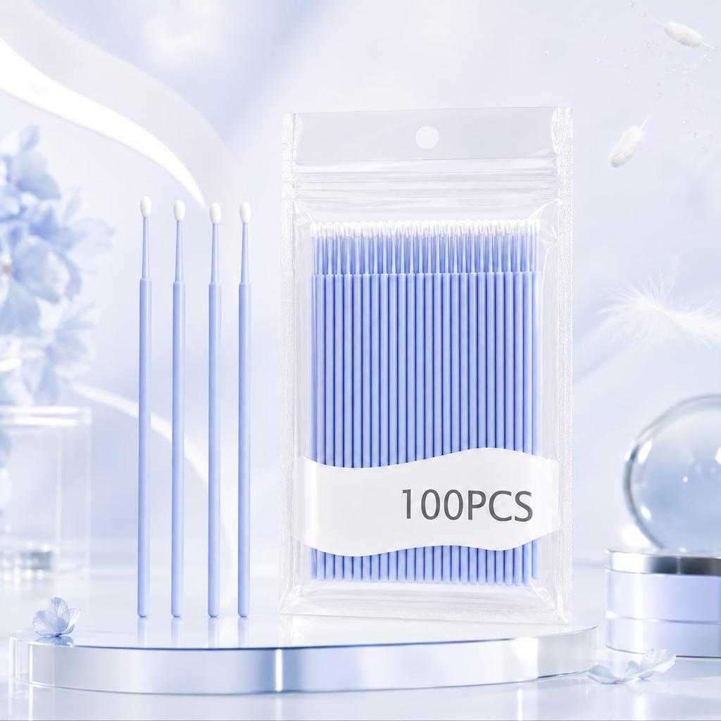 Street27 Fine Tip Cotton Swabs for Makeup Removal & Precision Correction | Cotton Buds for Eyeliner, Mascara, Lip Liner Fixing & Beauty Tools (100