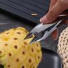 1/3pcs Stainless Steel Fruit Pineapple Eye Remover Convenient Clip Strawberry Cutter Seed Remover Creative Fruit Slicing Clip
