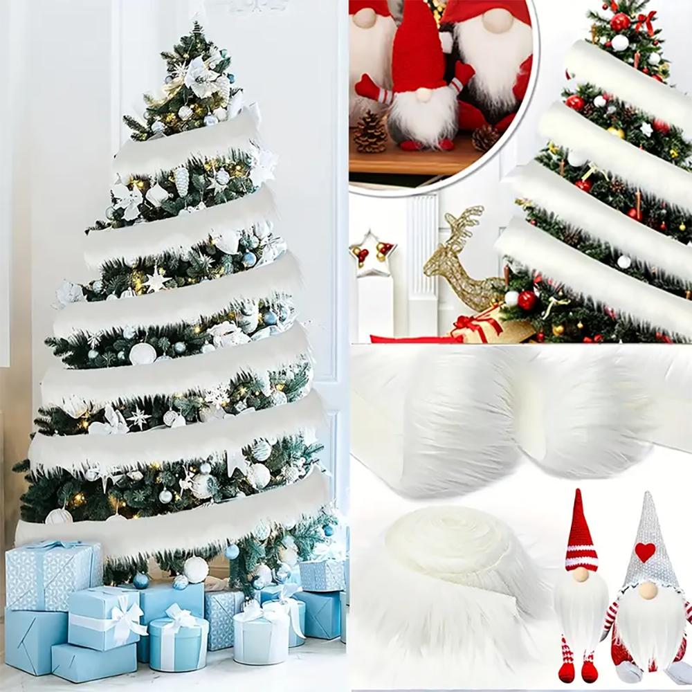 1 buc Kit Pâslă din Material Blană Faux Lavabil pentru DIY Cosplay & Material Ornament Pom de Crăciun, Piele Artificială pentru Artizanat, Cusut