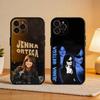 Schöne J-Jenna Ortega Schauspielerin Handyhülle Für iPhone17 16 15 14 13 12 11 Pro Max Plus,5G Weiche Schwarze Hülle