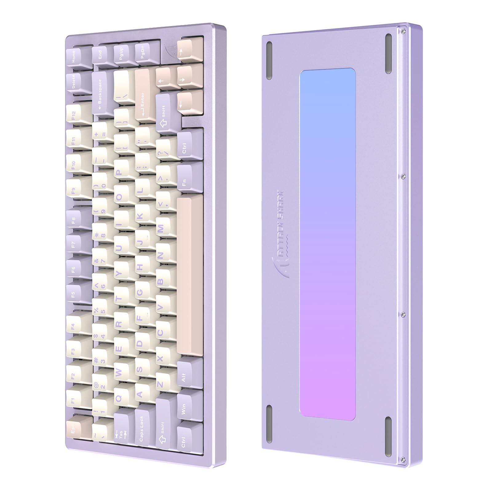 

ATTACK SHARK x FREEWOLF X75 Gaming 6063 Aluminum Alloy CNC 81 Crystalline Linear Gasket VIA Programmable PBT RGB Fast Standards Conformity Certificate