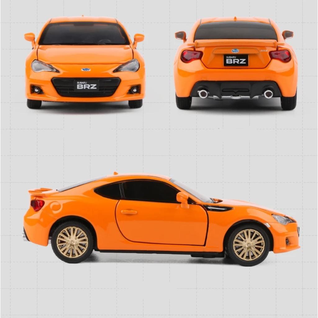 1/32 Subaru BRZ Legering Sportsbil Modell Støpt Metall Leke Simuleringskjøretøy Lyd Lys Samleserie Gutt for Barnas Leke Gave