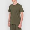 Emporio Armani EA7 Solid Color Round Neck Short Sleeve T-Shirt Men Tops Green 3DPT39-PJTJZ-1846
