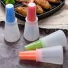 2PCS Silicone Oil Bottle Brush Grill Oil Brushes High Temperature Resistant Basting Brush Liquid Oil Pastry Kitchen Baking Tool