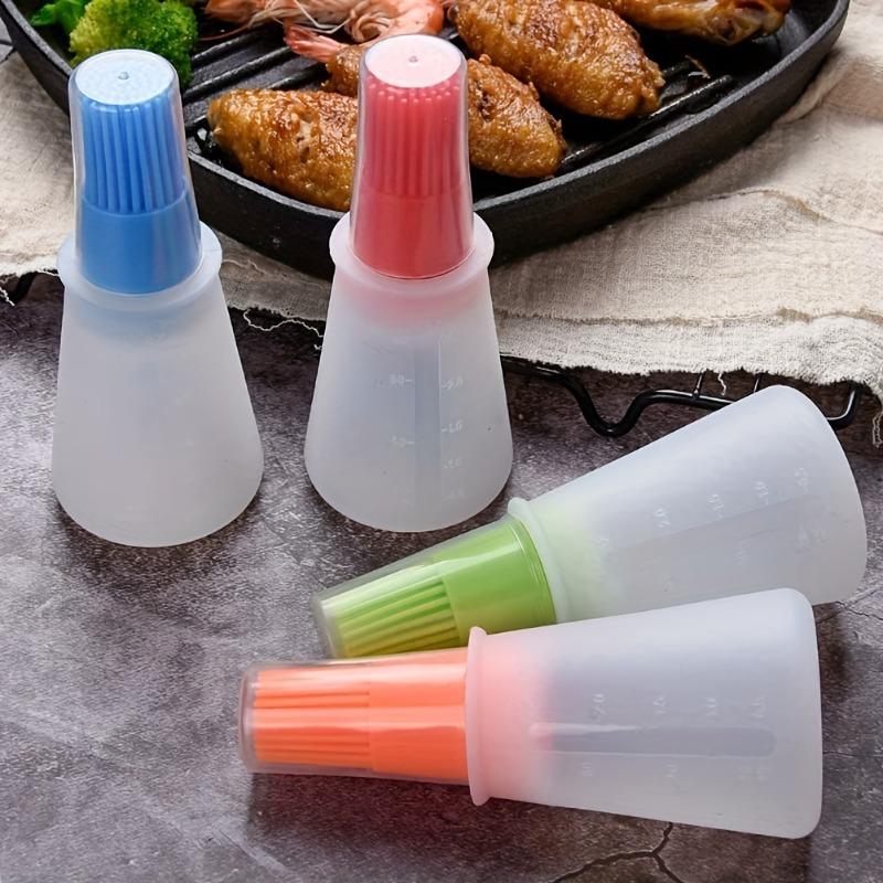 2PCS Silicone Oil Bottle Brush Grill Oil Brushes High Temperature Resistant Basting Brush Liquid Oil Pastry Kitchen Baking Tool
