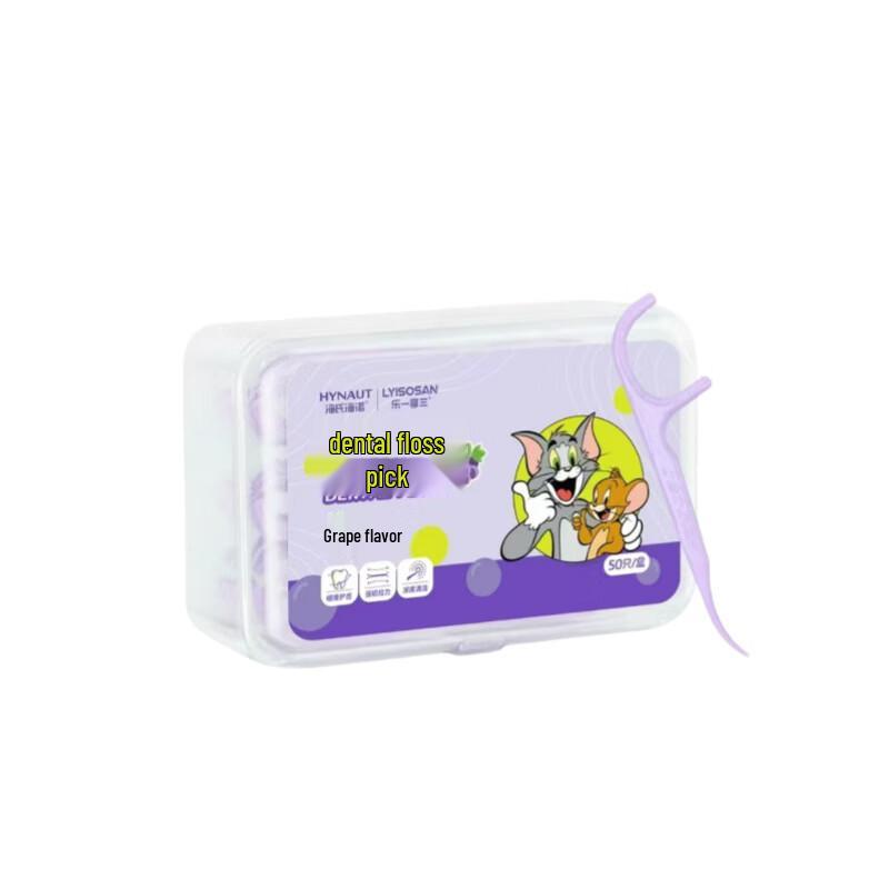 Зубочистки с нитью Haishi Hainuo, виноградный вкус