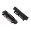 SATA Male to SATA Male Adapter Converter 22Pin Sata With 7pin+15pin FeMale to Male SATA Power Data Cable Black Replacement