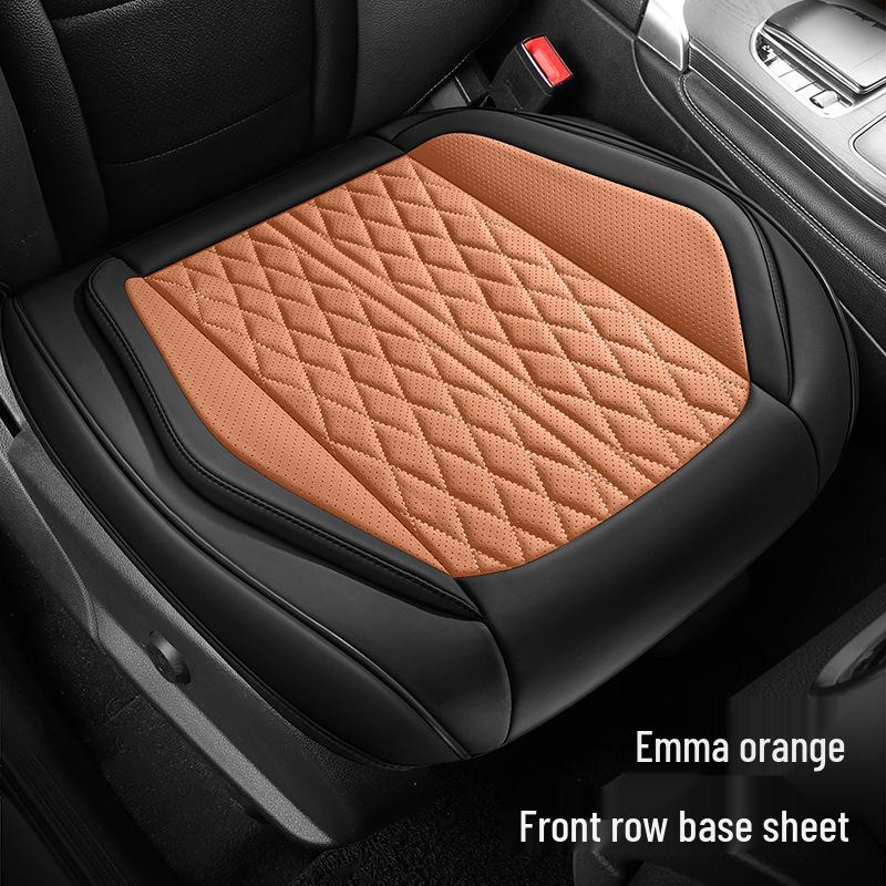 

Universal Full Leather Car Seat Cushion for All Seasons - Fits SUVs, Off-Road Vehicles, Pickups, MPVs, and Sedans (Single Seat) Universal