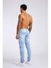 Slim Fit Black High-Waist Men's Denim Trousers