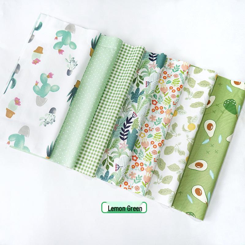 Pure Cotton Patchwork Fabric Set - Printed Fabric Scraps for Doll Clothes & Hair Ties, Handmade DIY Projects