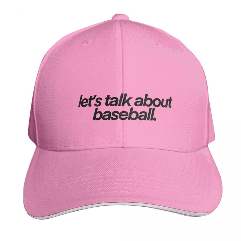 Lets Talk About Baseball Baseball Cap Designer Cap Unisex Hat Bobble Hat Custom Caps Ladies Unisexs