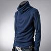 Men's Slim Fit Turtleneck Knit Sweater: Spring & Autumn Solid Color, Korean Style Long Sleeve Pullover.