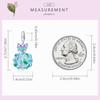 WOSTU 925 Sterling Silver Delicate Flower Butterfly Charm Crystal Blue Bead Fit Original Bracelet For Women Jewelry