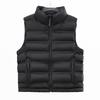 Women S Korean Style Short Waistcoat Stand Collar Zip Pocket Slim Fit Lightweight Vest