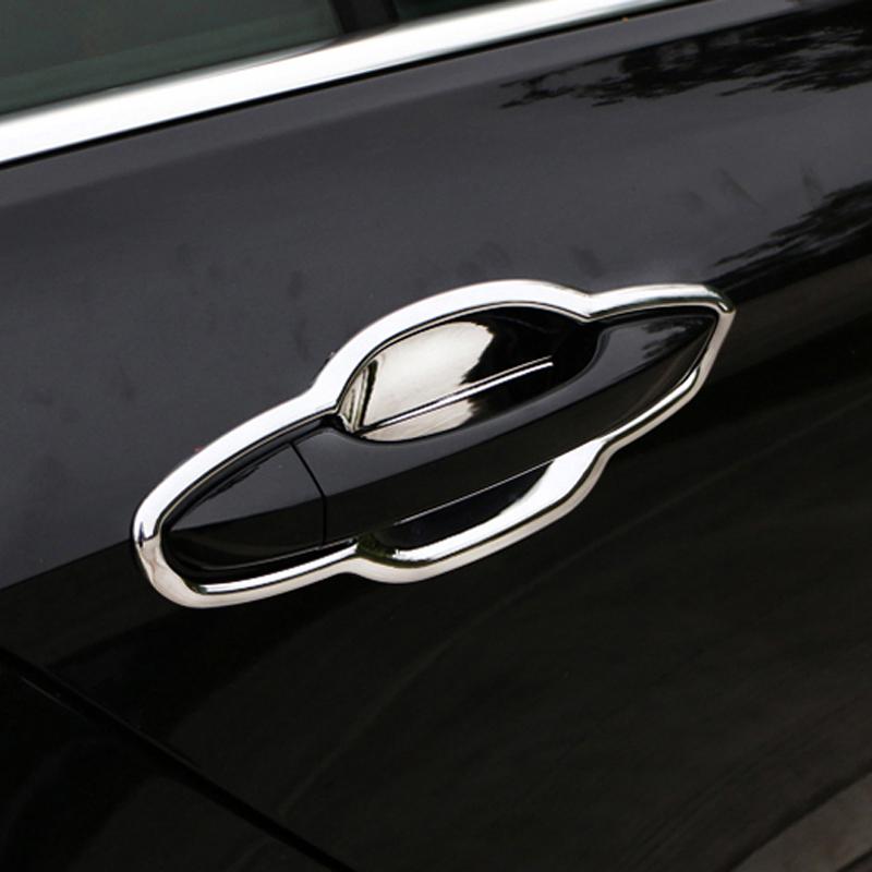 For VW Volkswagen Passat B8 2015-2022 Chrome Exterior Door Handles & Handles Bowls Frame Cover Trim Car