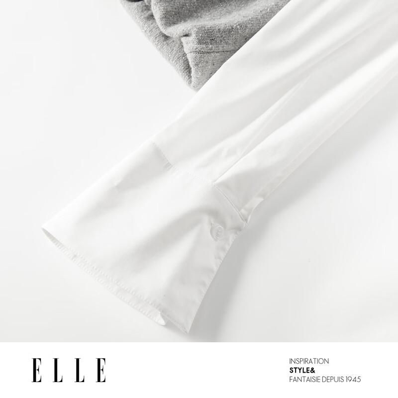 ELLE Faux Two-Piece Vest Shirt Knitted Sweater