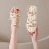 Pregnant Women's Flat-soled Sandals Women's New Summer Wear Versatile Elastic Band with Skirt Cool Slippers