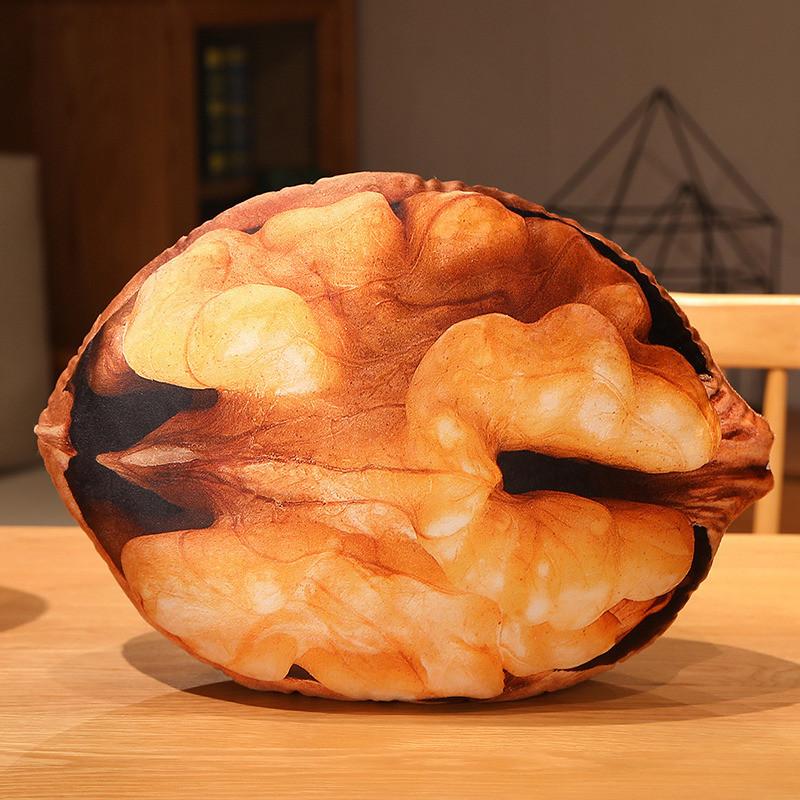 Adorable Nut Plushies Toy Almond Pistachio Cashew Walnut Cartoon Girls Sleep Pal