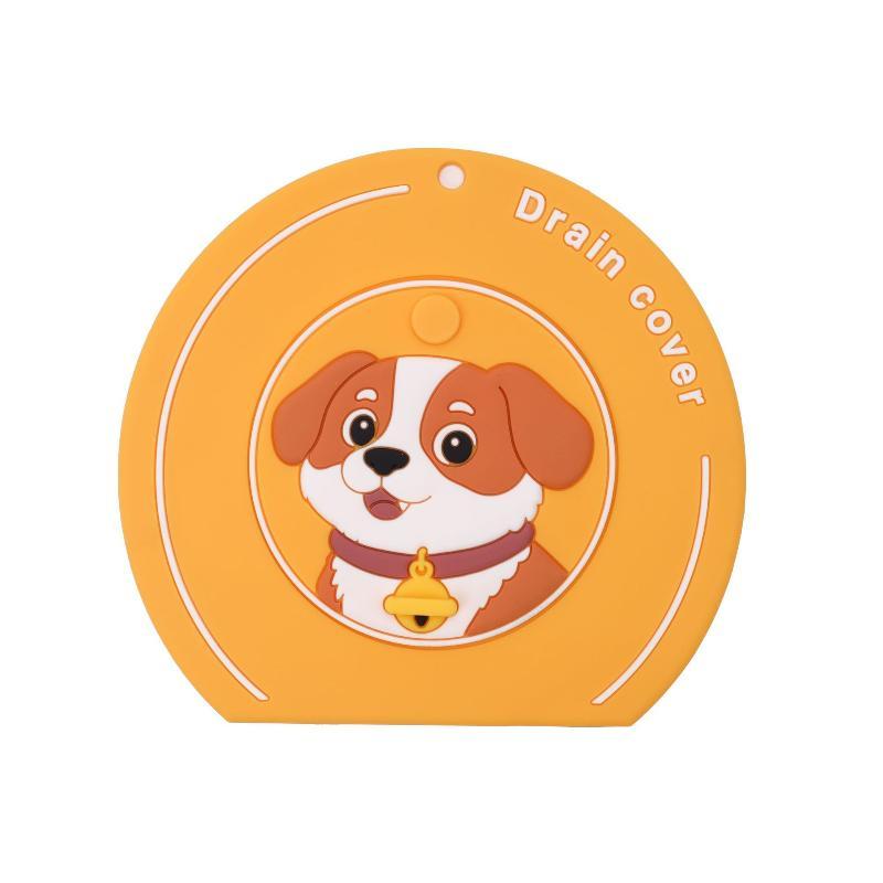 Pvc Floor Drain Cover Cartoon Dog Anti-Insect Sewer Filter Pad Anti-Blocking Anti-Odor Floor Drain Mat