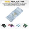 100 Pcs Anti Static Bags Resealable ESD Shielding Bag with Labels for Hard Drive HDD SSD Electronic Device Silver Gray