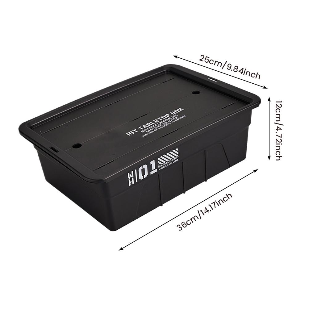 

IGT One Unit Tea Tray Multifunctional Pots Bowls Plates Holder Large Capacity Camping Storage Tea Tray Basket for Outdoor Travel чорний