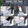 with Lid Bathroom Garbage Bin Slim Narrow Gap Living Room Dustbin 10L Home Trash Can  Space Saving