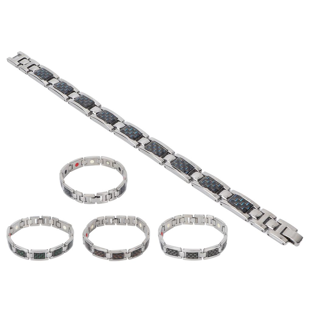 Náramek z titanové oceli s uhlíkovými vlákny Náramky pro úlevu od bolesti při artritidě Dárkový nástroj pro každodenní nošení