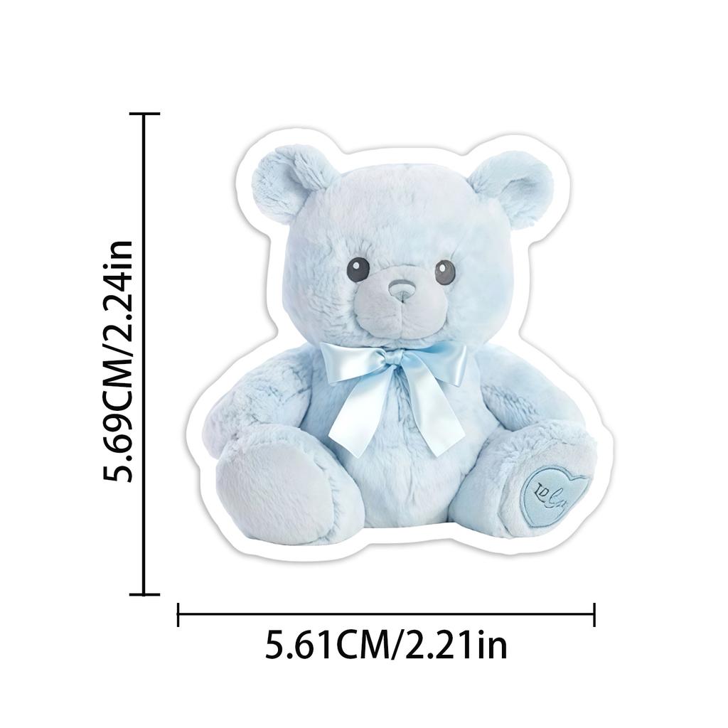50/100 Pcs Ins Style Light Blue Theme Stickers DIY for Scrapbook Helmet Car Window Diary Guitar Waterproof Decals