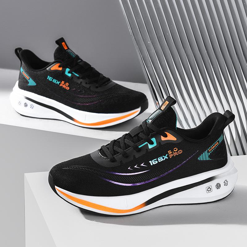 2025 Large Size Marathon Running Shoes Men's and Women's Outdoor Aerobic Running, Light and Breathable, Student Body Test Running Shoes