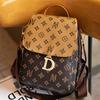 Double-shoulder Bag - New Women's Vintage Casual Printed Large Capacity Korean-style Fashionable Trend Travel Bag