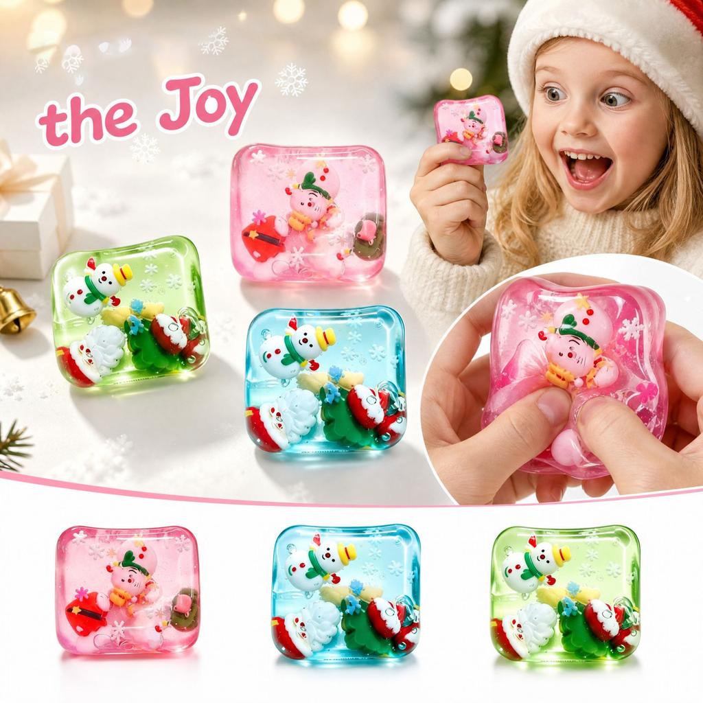 Cute Christmas Square Block Toy Fun for Kids and Adults