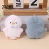 Embroidery Animal Toy Penguin Plush with Ball Chain, Cartoon Keychain Hanging Pendant, Stuffed Doll for Backpack Bag Charm Pendant