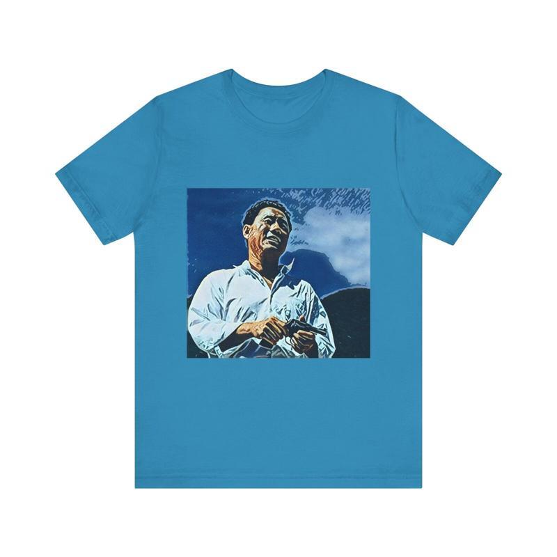 Takeshi Kitano Sonatine Print Crew Jersey T Shirt