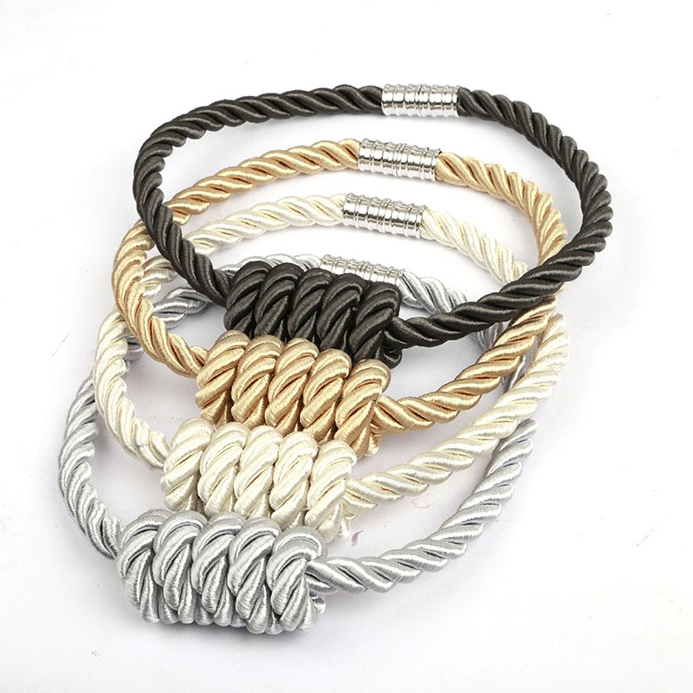 1 Stück Vorhang-Raffhalter Magnetischer Clip Schnalle Seilgeflecht Hängende Kugel Vorhänge Halter Klemme Vorhanghalter Zubehör Cortinas