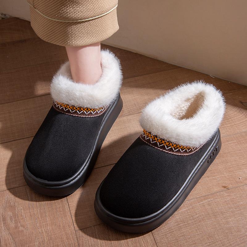 Women's Indoor Anti Slip and Warm Plush Warm Slippers